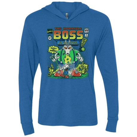 T-Shirts Vintage Royal / X-Small The Horrible Boss Triblend Long Sleeve Hoodie Tee