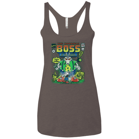 T-Shirts Macchiato / X-Small The Horrible Boss Women's Triblend Racerback Tank