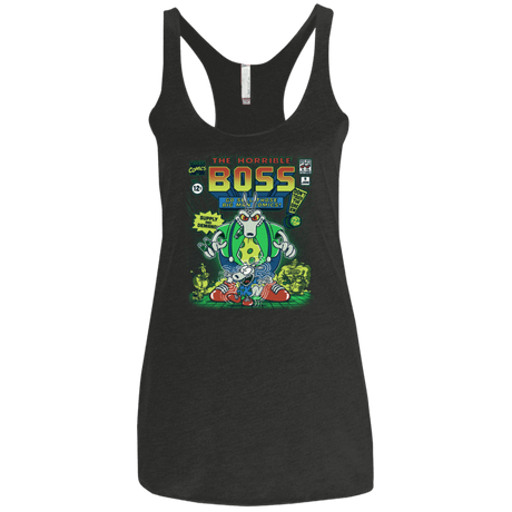 T-Shirts Vintage Black / X-Small The Horrible Boss Women's Triblend Racerback Tank