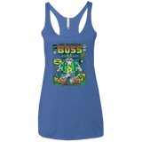 T-Shirts Vintage Royal / X-Small The Horrible Boss Women's Triblend Racerback Tank