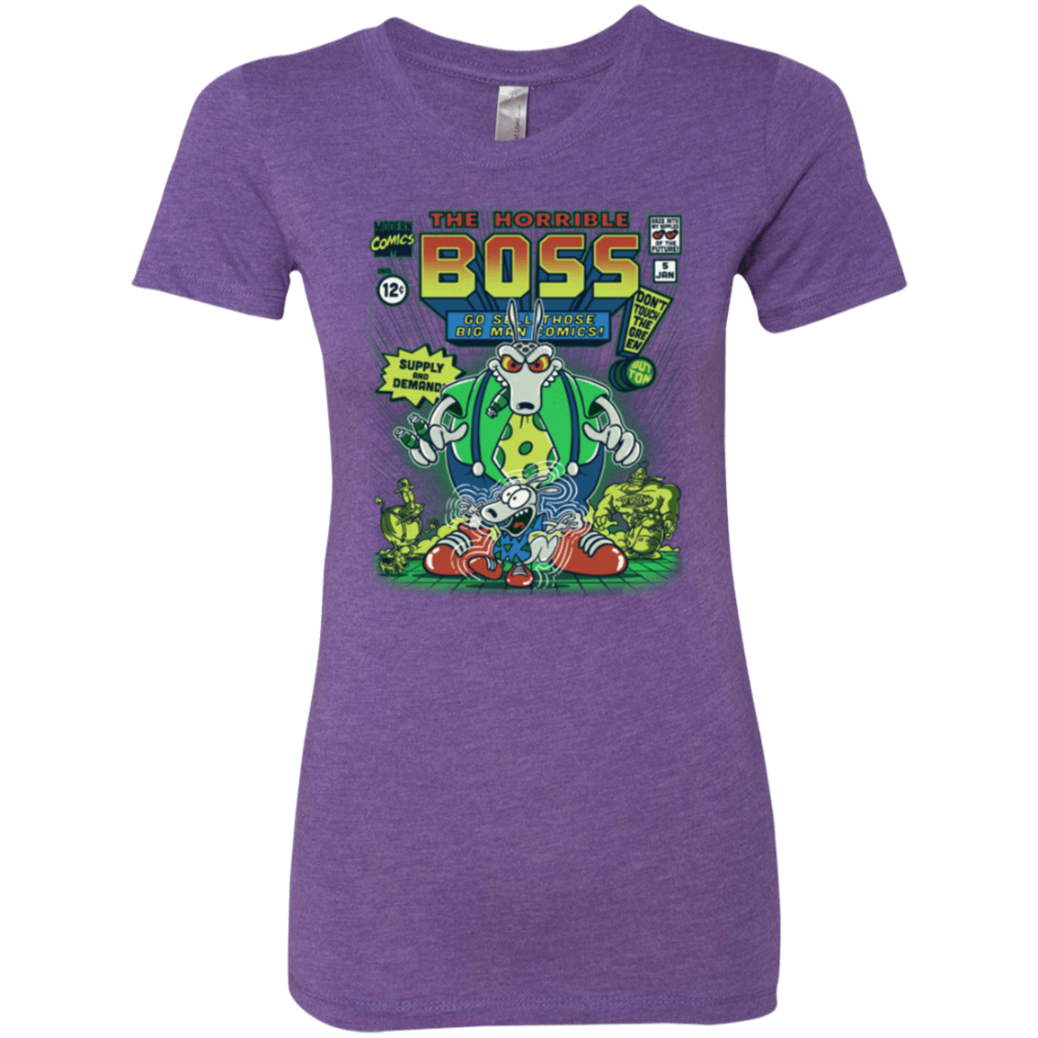 T-Shirts Purple Rush / Small The Horrible Boss Women's Triblend T-Shirt