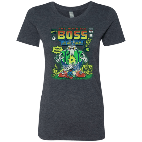 T-Shirts Vintage Navy / Small The Horrible Boss Women's Triblend T-Shirt