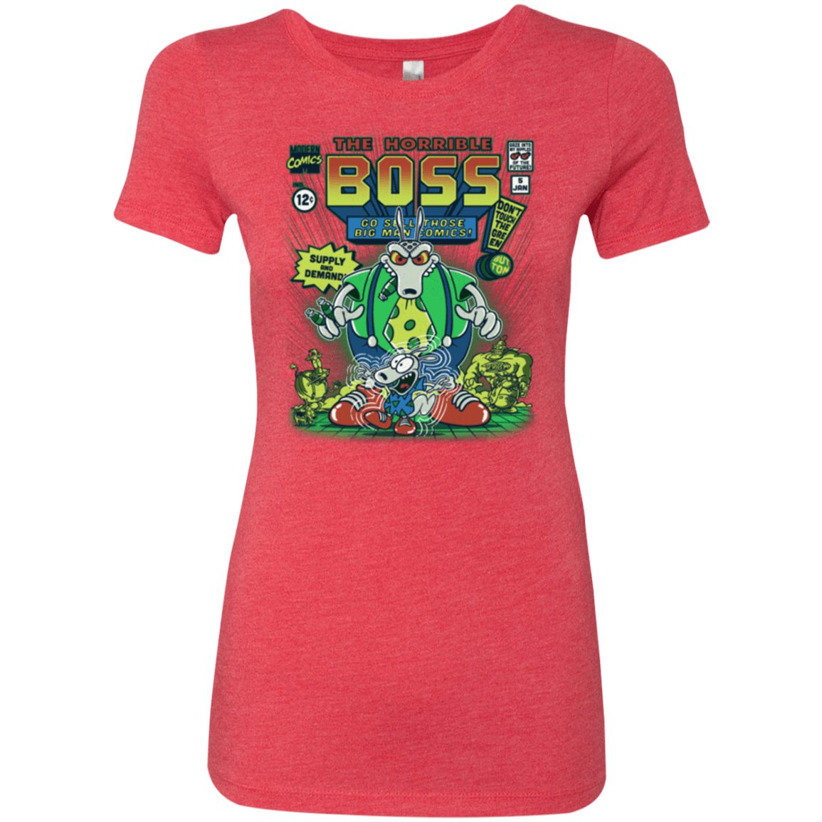 T-Shirts Vintage Red / Small The Horrible Boss Women's Triblend T-Shirt