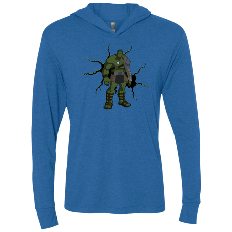 T-Shirts Vintage Royal / X-Small The Hulk Triblend Long Sleeve Hoodie Tee
