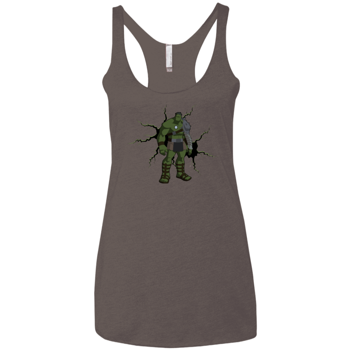 T-Shirts Macchiato / X-Small The Hulk Women's Triblend Racerback Tank