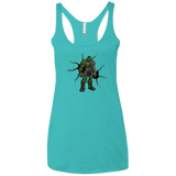T-Shirts Tahiti Blue / X-Small The Hulk Women's Triblend Racerback Tank