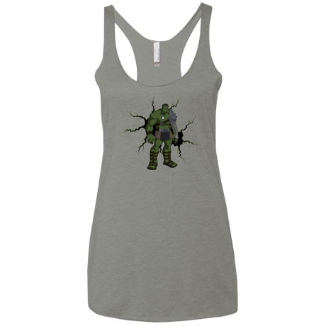 T-Shirts Venetian Grey / X-Small The Hulk Women's Triblend Racerback Tank