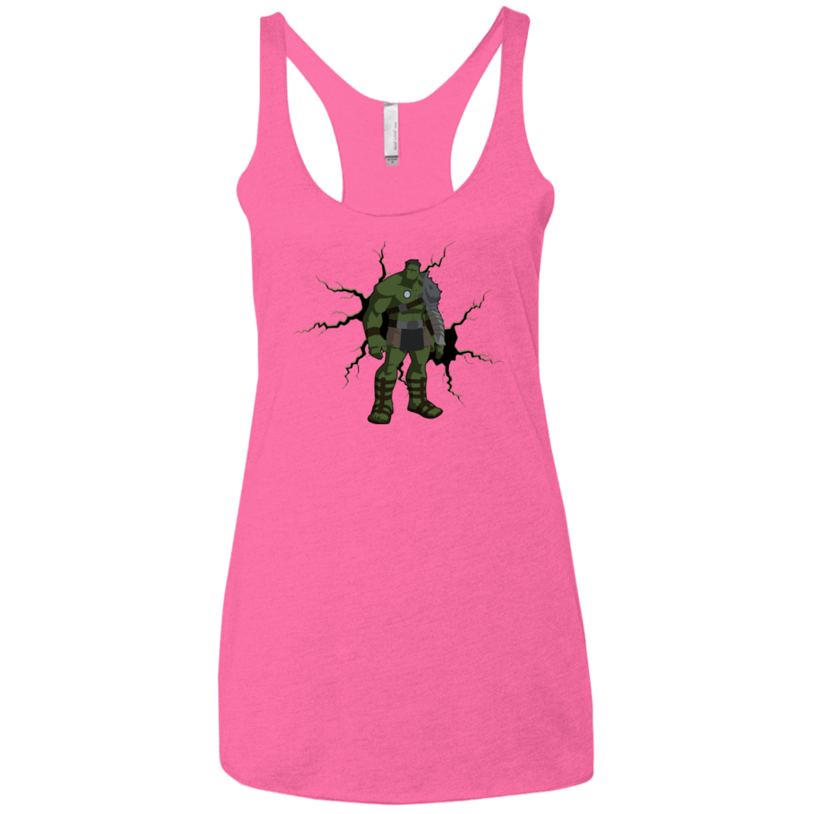 T-Shirts Vintage Pink / X-Small The Hulk Women's Triblend Racerback Tank