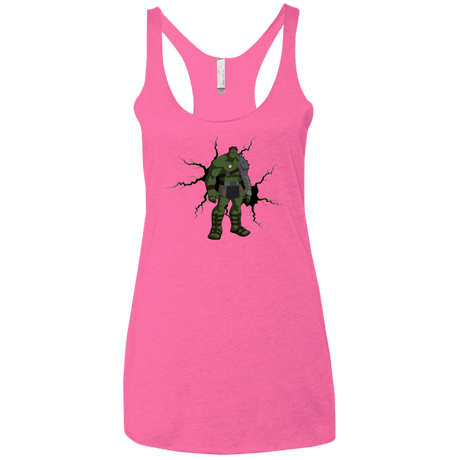 T-Shirts Vintage Pink / X-Small The Hulk Women's Triblend Racerback Tank