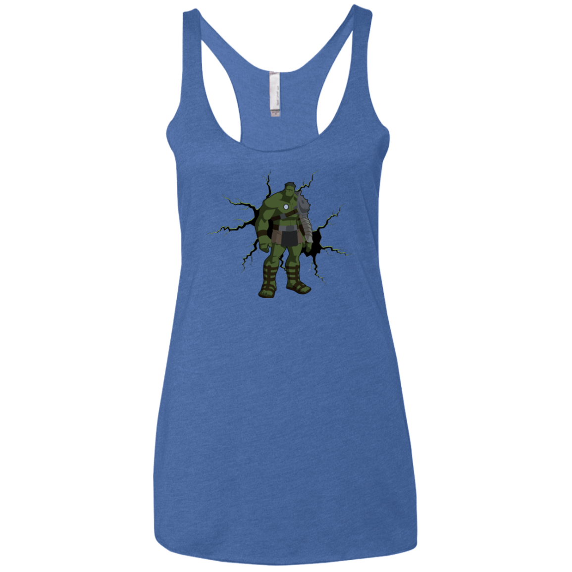 T-Shirts Vintage Royal / X-Small The Hulk Women's Triblend Racerback Tank