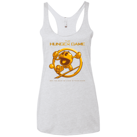 T-Shirts Heather White / X-Small The Hunger Game Women's Triblend Racerback Tank