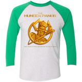 T-Shirts Heather White/Envy / X-Small The Hunger Pangs Men's Triblend 3/4 Sleeve