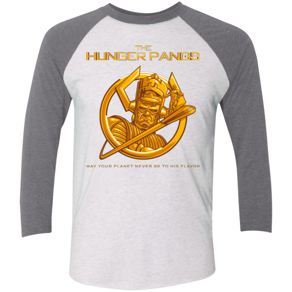 T-Shirts Heather White/Premium Heather / X-Small The Hunger Pangs Men's Triblend 3/4 Sleeve
