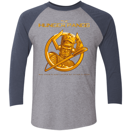 T-Shirts Premium Heather/ Vintage Navy / X-Small The Hunger Pangs Men's Triblend 3/4 Sleeve