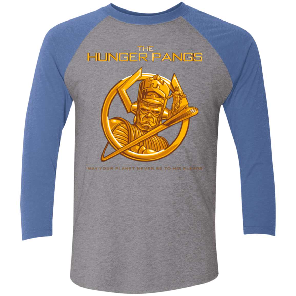 T-Shirts Premium Heather/ Vintage Royal / X-Small The Hunger Pangs Men's Triblend 3/4 Sleeve