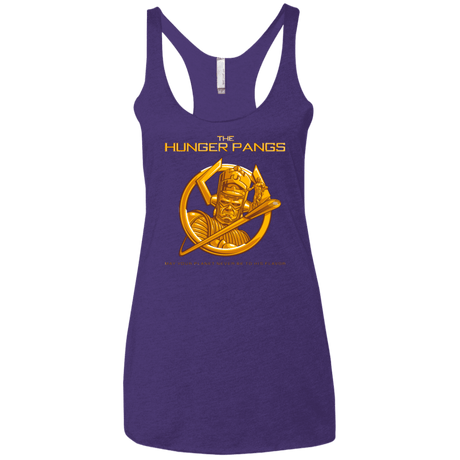 T-Shirts Purple / X-Small The Hunger Pangs Women's Triblend Racerback Tank