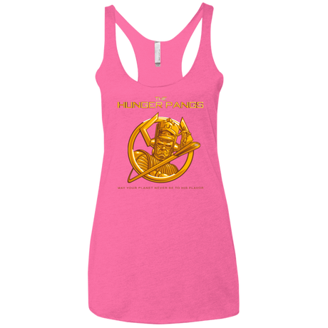 T-Shirts Vintage Pink / X-Small The Hunger Pangs Women's Triblend Racerback Tank