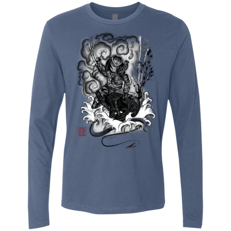 T-Shirts Indigo / Small The hunter and the demon Men's Premium Long Sleeve