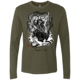 T-Shirts Military Green / Small The hunter and the demon Men's Premium Long Sleeve
