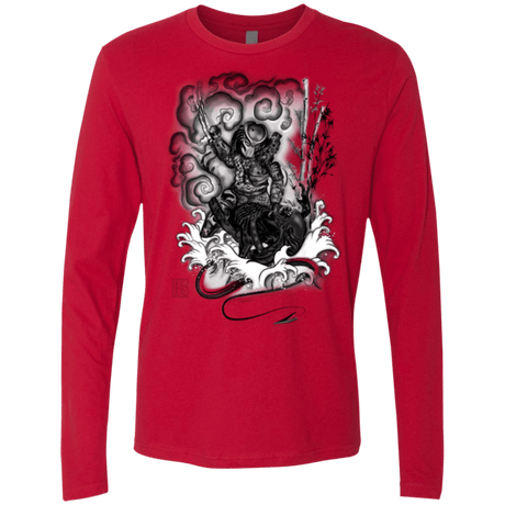 T-Shirts Red / Small The hunter and the demon Men's Premium Long Sleeve