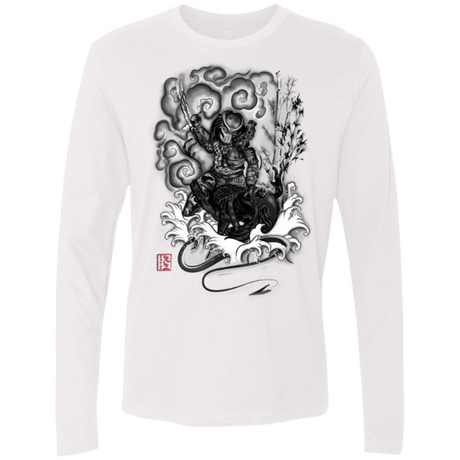T-Shirts White / Small The hunter and the demon Men's Premium Long Sleeve