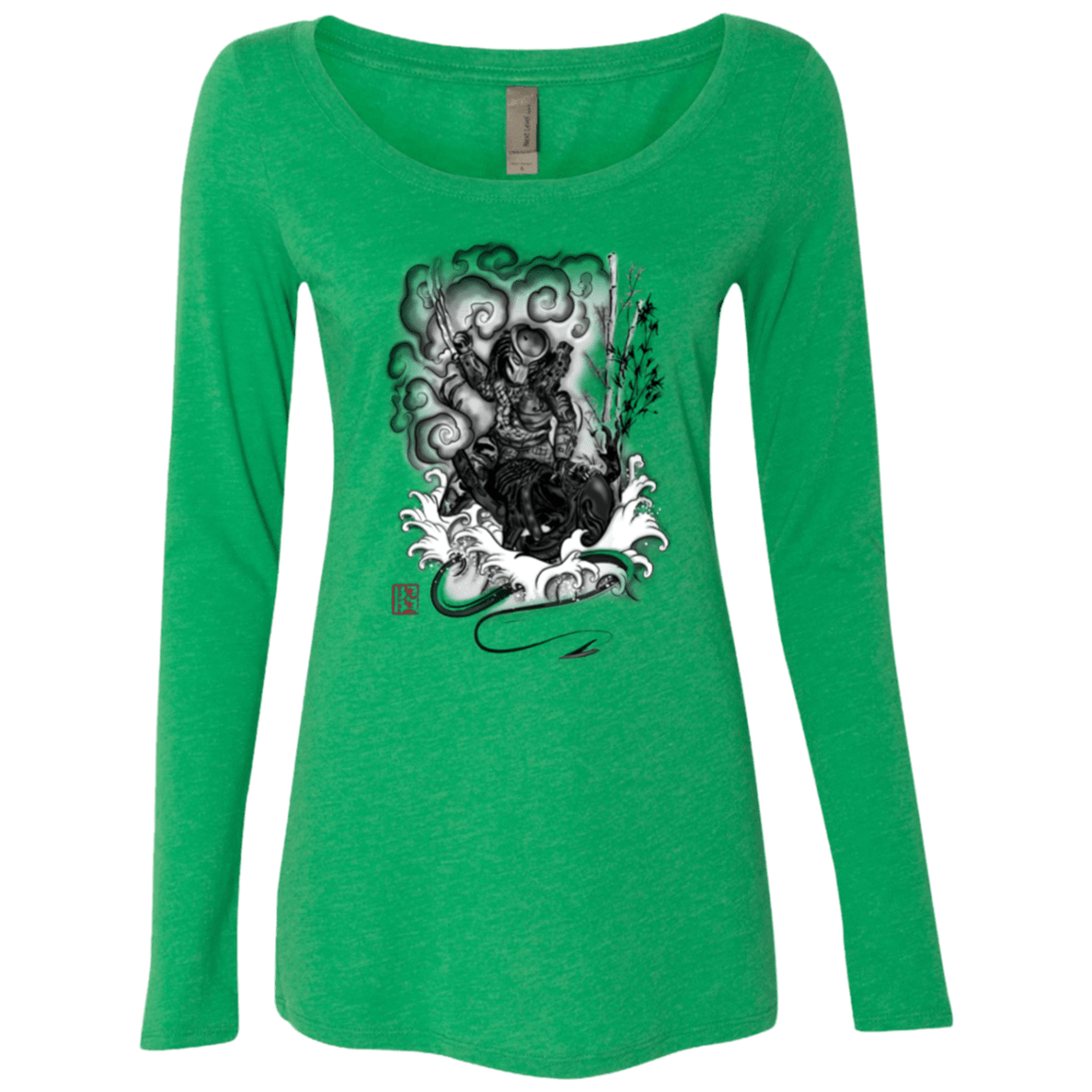 T-Shirts Envy / Small The hunter and the demon Women's Triblend Long Sleeve Shirt