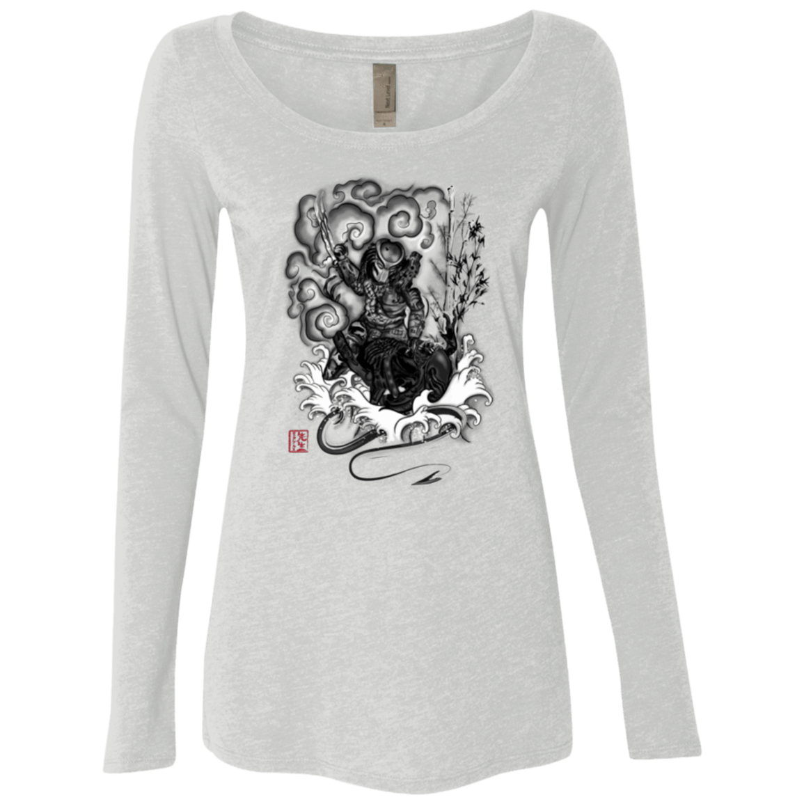T-Shirts Heather White / Small The hunter and the demon Women's Triblend Long Sleeve Shirt