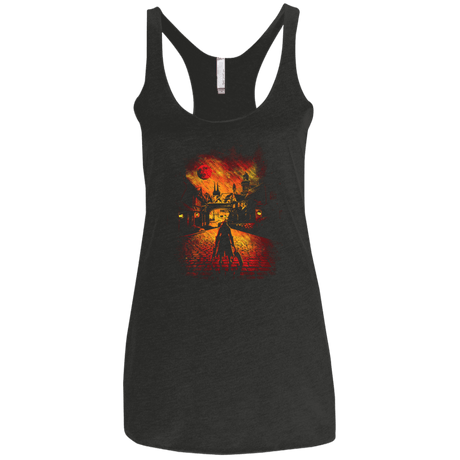 T-Shirts Vintage Black / X-Small The Hunter Women's Triblend Racerback Tank