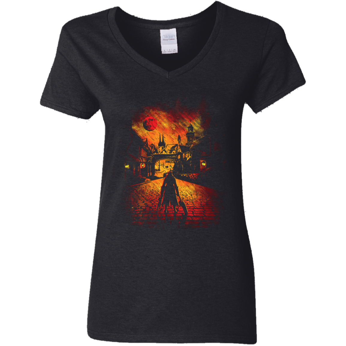 T-Shirts Black / S The Hunter Women's V-Neck T-Shirt