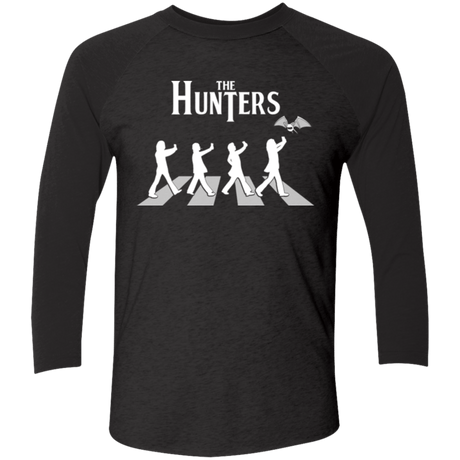 T-Shirts Vintage Black/Vintage Black / X-Small The Hunters Men's Triblend 3/4 Sleeve
