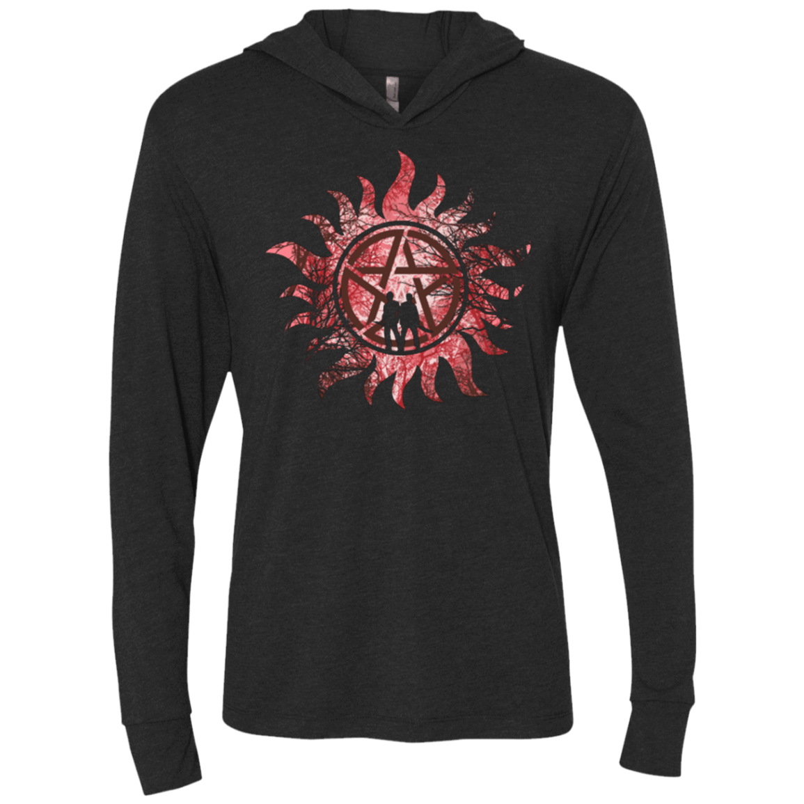 T-Shirts Vintage Black / X-Small The Hunters Triblend Long Sleeve Hoodie Tee