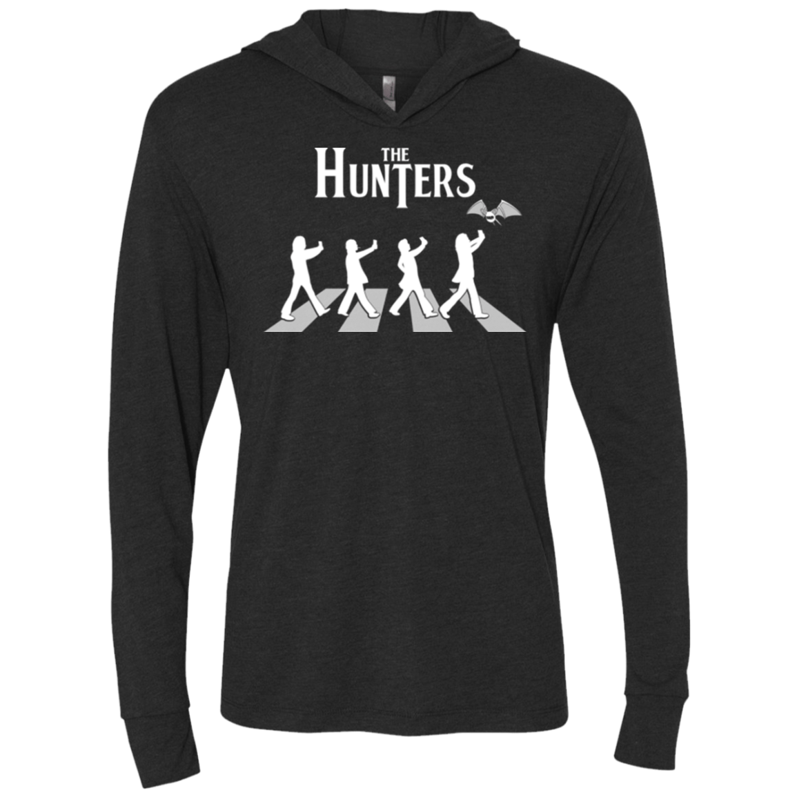 T-Shirts Vintage Black / X-Small The Hunters Triblend Long Sleeve Hoodie Tee