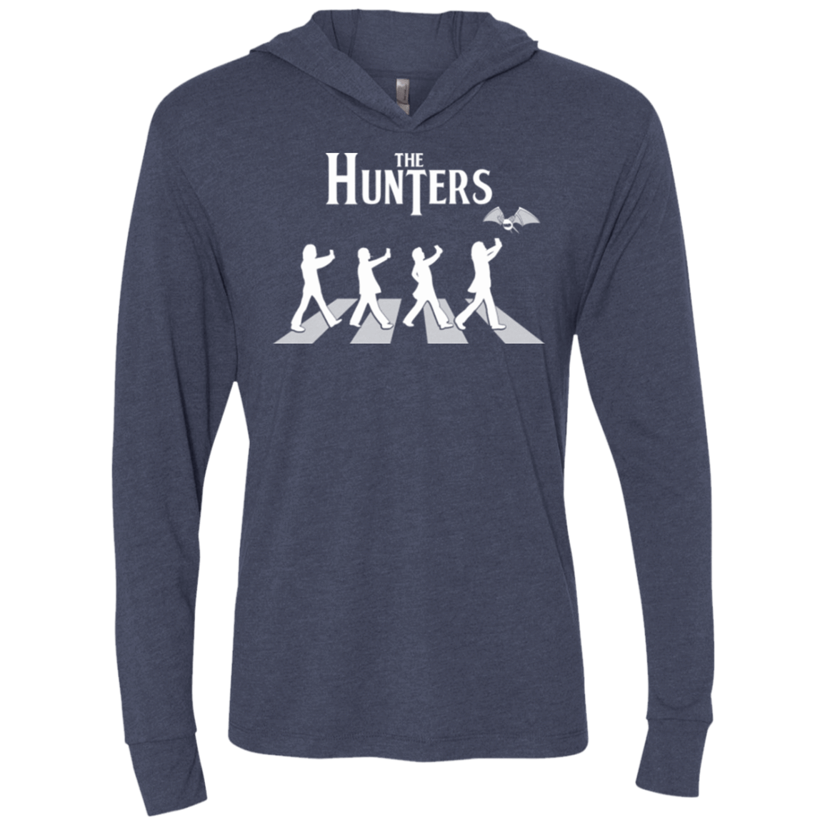 T-Shirts Vintage Navy / X-Small The Hunters Triblend Long Sleeve Hoodie Tee