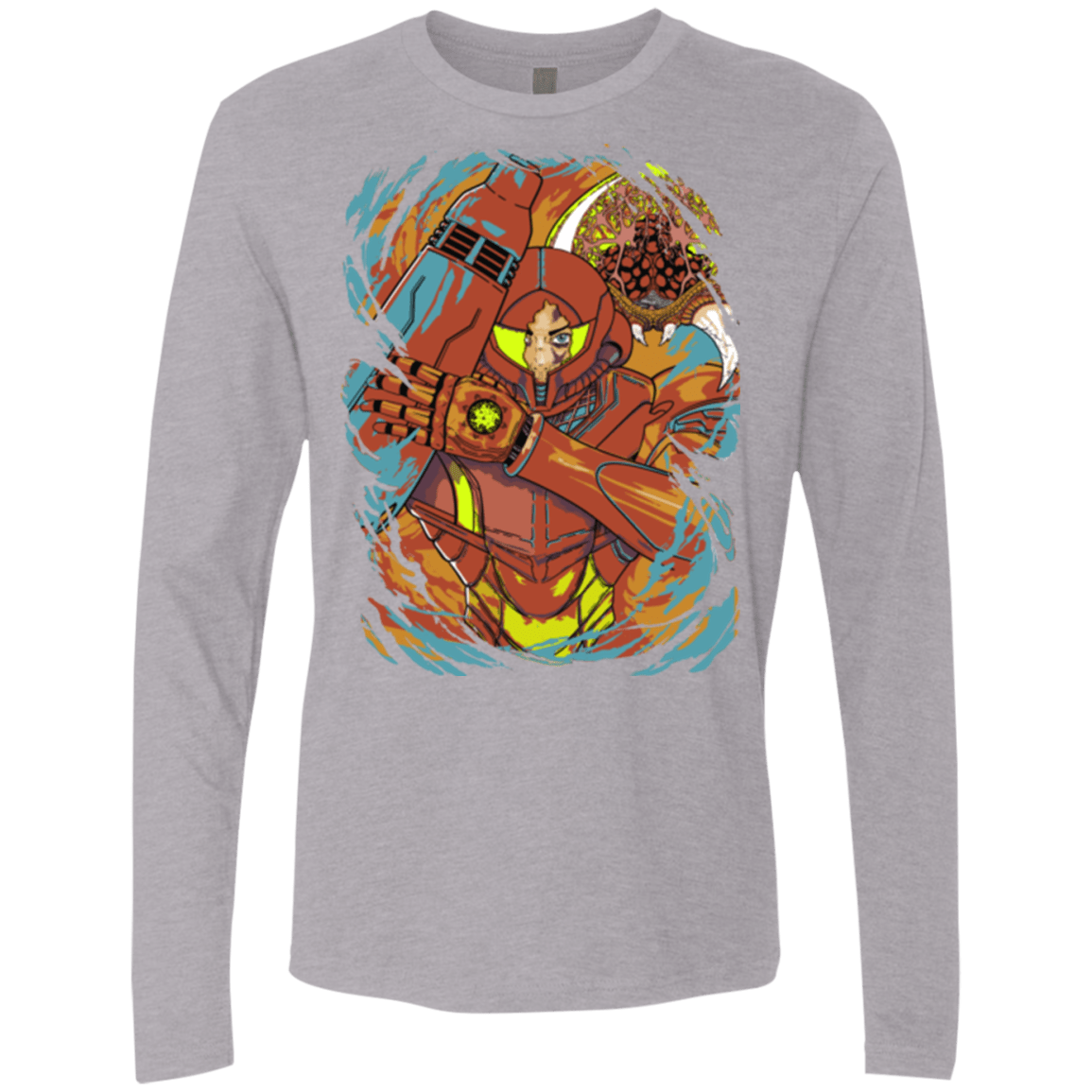 T-Shirts Heather Grey / Small The Huntress Men's Premium Long Sleeve