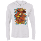 T-Shirts Heather White / X-Small The Huntress Triblend Long Sleeve Hoodie Tee