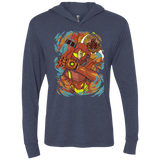 T-Shirts Vintage Navy / X-Small The Huntress Triblend Long Sleeve Hoodie Tee