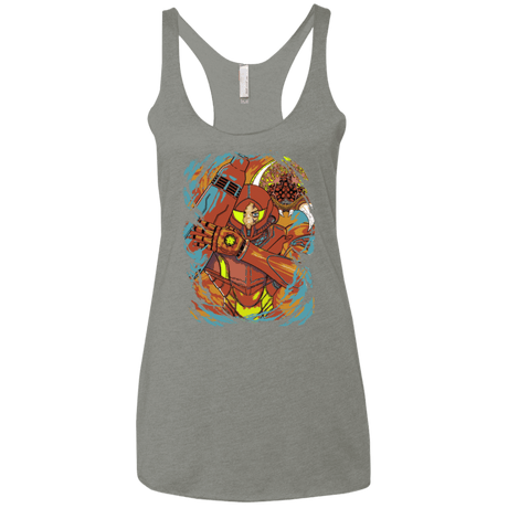 T-Shirts Venetian Grey / X-Small The Huntress Women's Triblend Racerback Tank