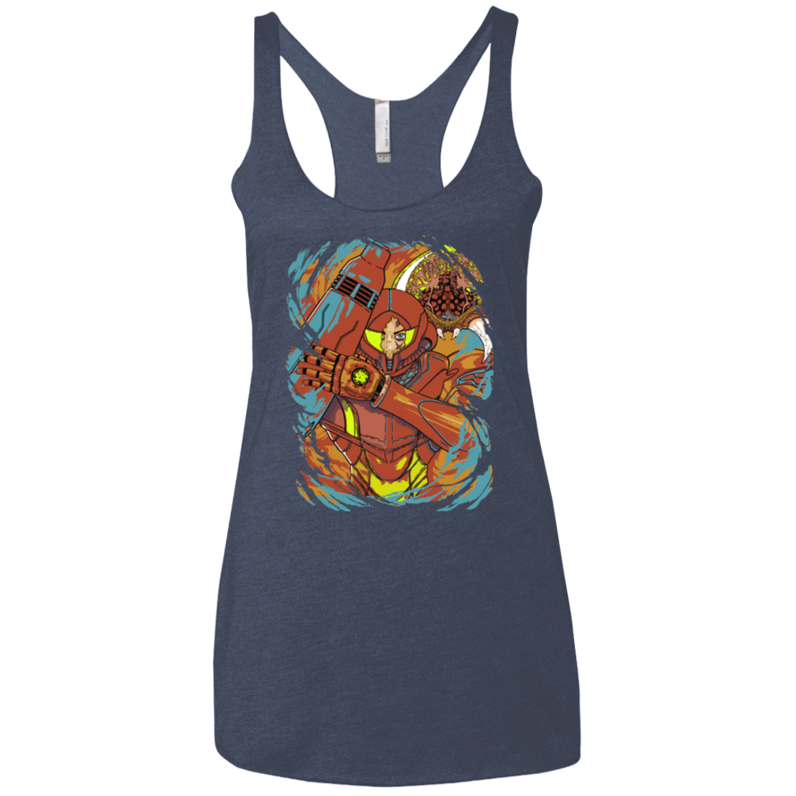 T-Shirts Vintage Navy / X-Small The Huntress Women's Triblend Racerback Tank