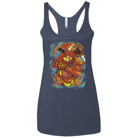 T-Shirts Vintage Navy / X-Small The Huntress Women's Triblend Racerback Tank