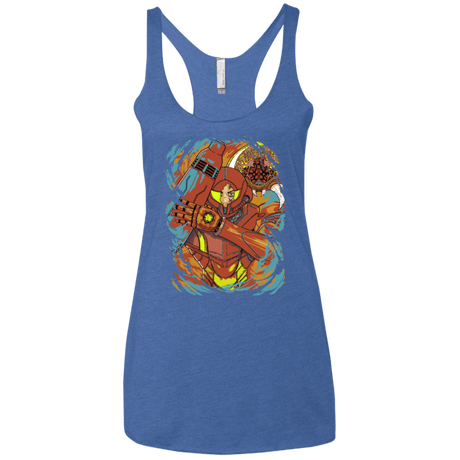 T-Shirts Vintage Royal / X-Small The Huntress Women's Triblend Racerback Tank