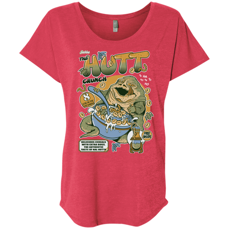 T-Shirts Vintage Red / X-Small The Hutt Crunch Triblend Dolman Sleeve