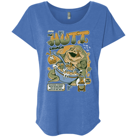 T-Shirts Vintage Royal / X-Small The Hutt Crunch Triblend Dolman Sleeve
