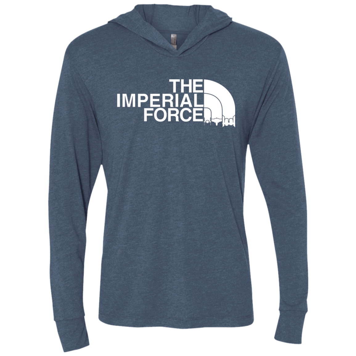T-Shirts Indigo / X-Small The Imperial force Triblend Long Sleeve Hoodie Tee