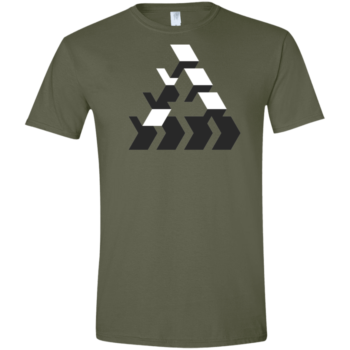 T-Shirts Military Green / S The Impossible Men's Semi-Fitted Softstyle