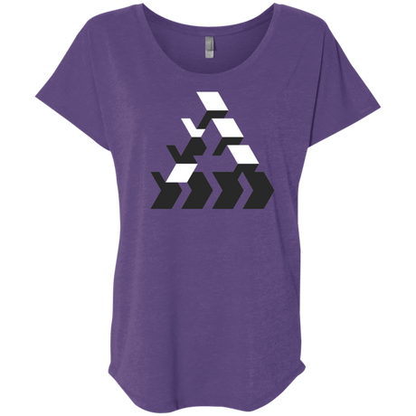 T-Shirts Purple Rush / X-Small The Impossible Triblend Dolman Sleeve