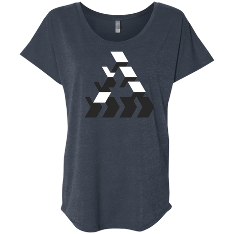 T-Shirts Vintage Navy / X-Small The Impossible Triblend Dolman Sleeve