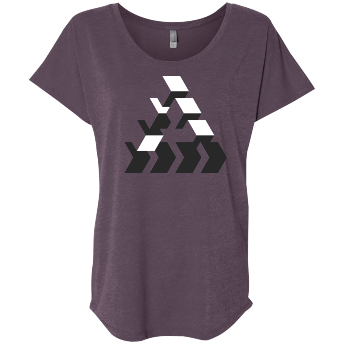 T-Shirts Vintage Purple / X-Small The Impossible Triblend Dolman Sleeve