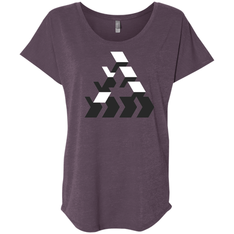 T-Shirts Vintage Purple / X-Small The Impossible Triblend Dolman Sleeve