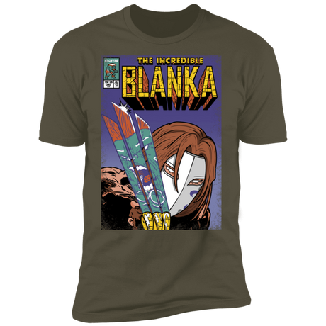 T-Shirts Military Green / S The Incredible Blanka Men's Premium T-Shirt
