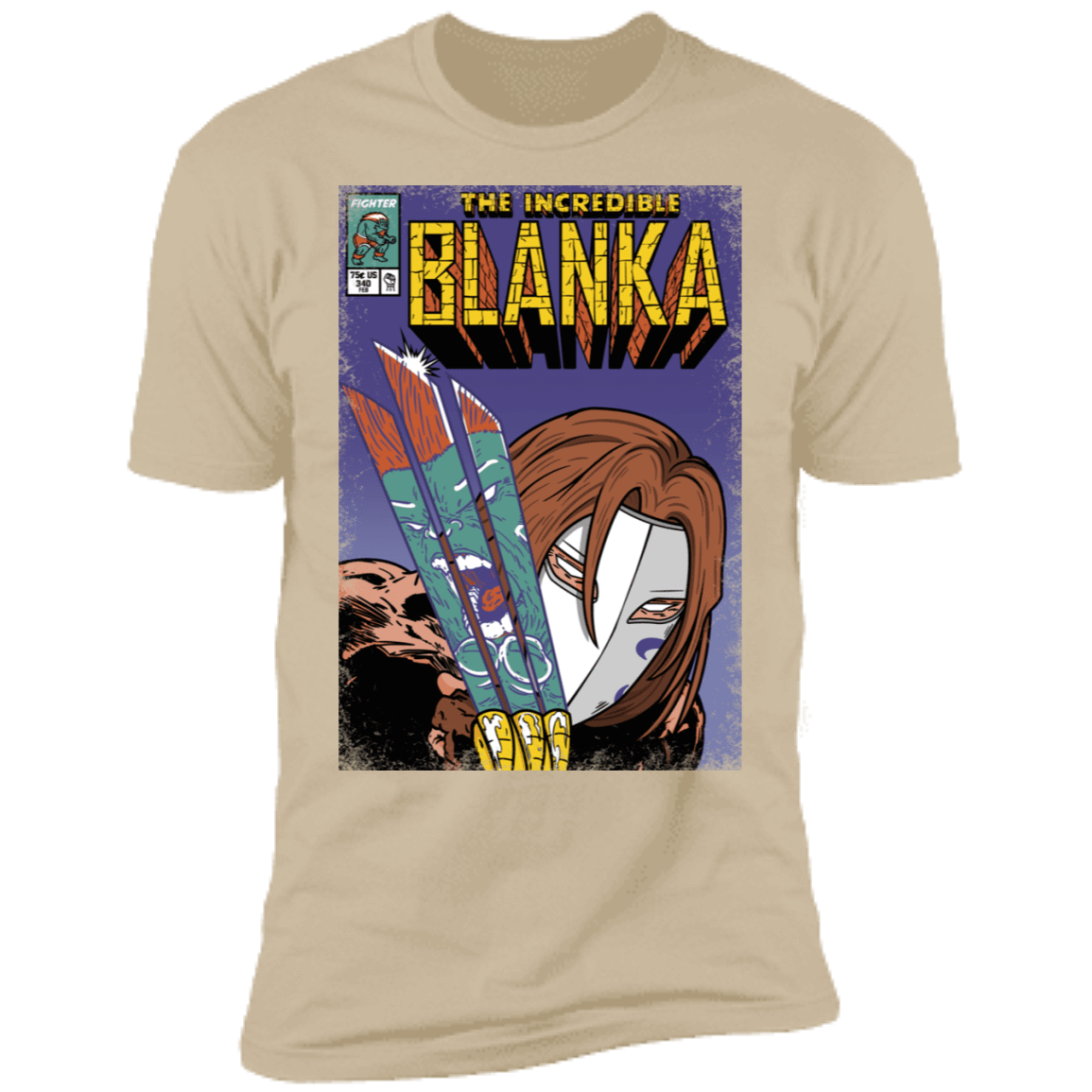 T-Shirts Sand / S The Incredible Blanka Men's Premium T-Shirt